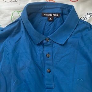 Michael Kors blue polo shirt medium.